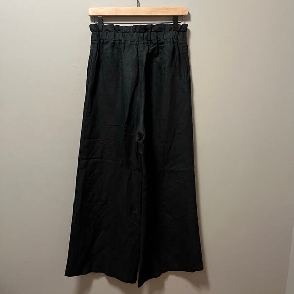 Mille Resort Black Linen Blend Pull On Wide Leg Pants Size XS Tuckernuck‎ - Picture 6 of 8
